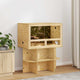 Vidaxl terrario marrón 80 x 50 x 100 cm osb