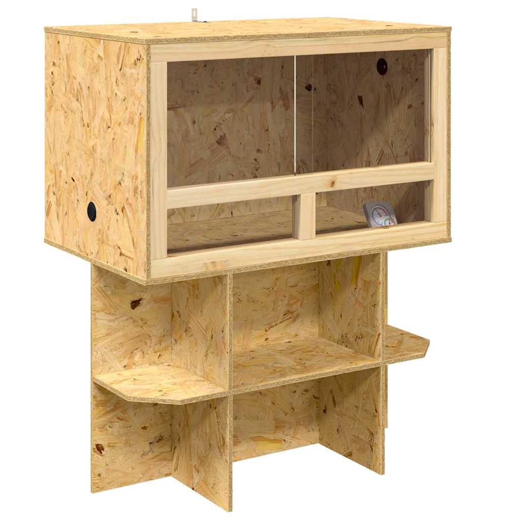 Terrario Vidaxl marrone 80 x 50 x 100 cm osb