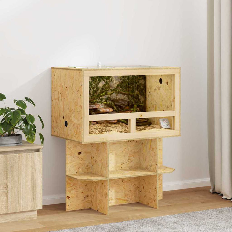 Vidaxl terrario marrón 80 x 50 x 100 cm osb