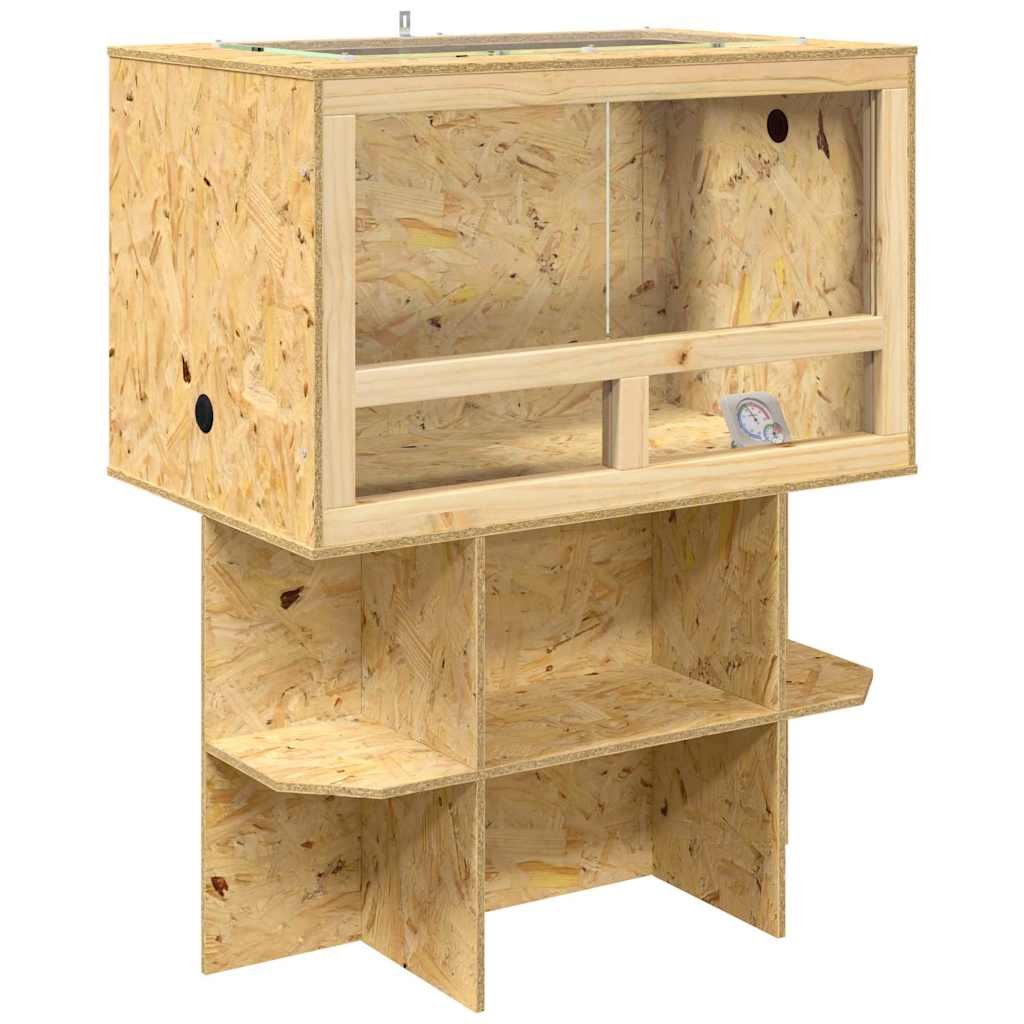 Vidaxl terrario marrón 80 x 50 x 100 cm osb