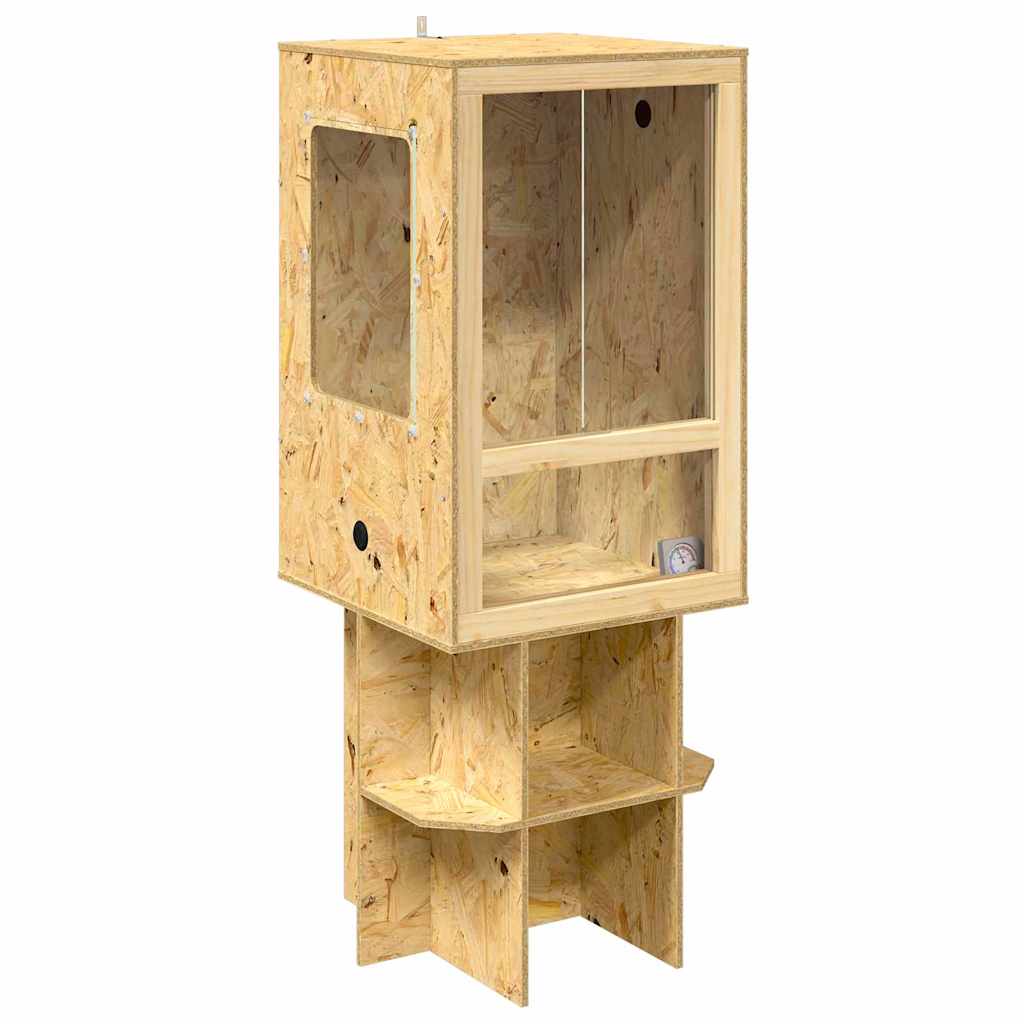 Terrario Vidaxl marrone 50 x 50 x 130 cm osb
