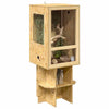 Terrario Vidaxl marrone 50 x 50 x 130 cm osb