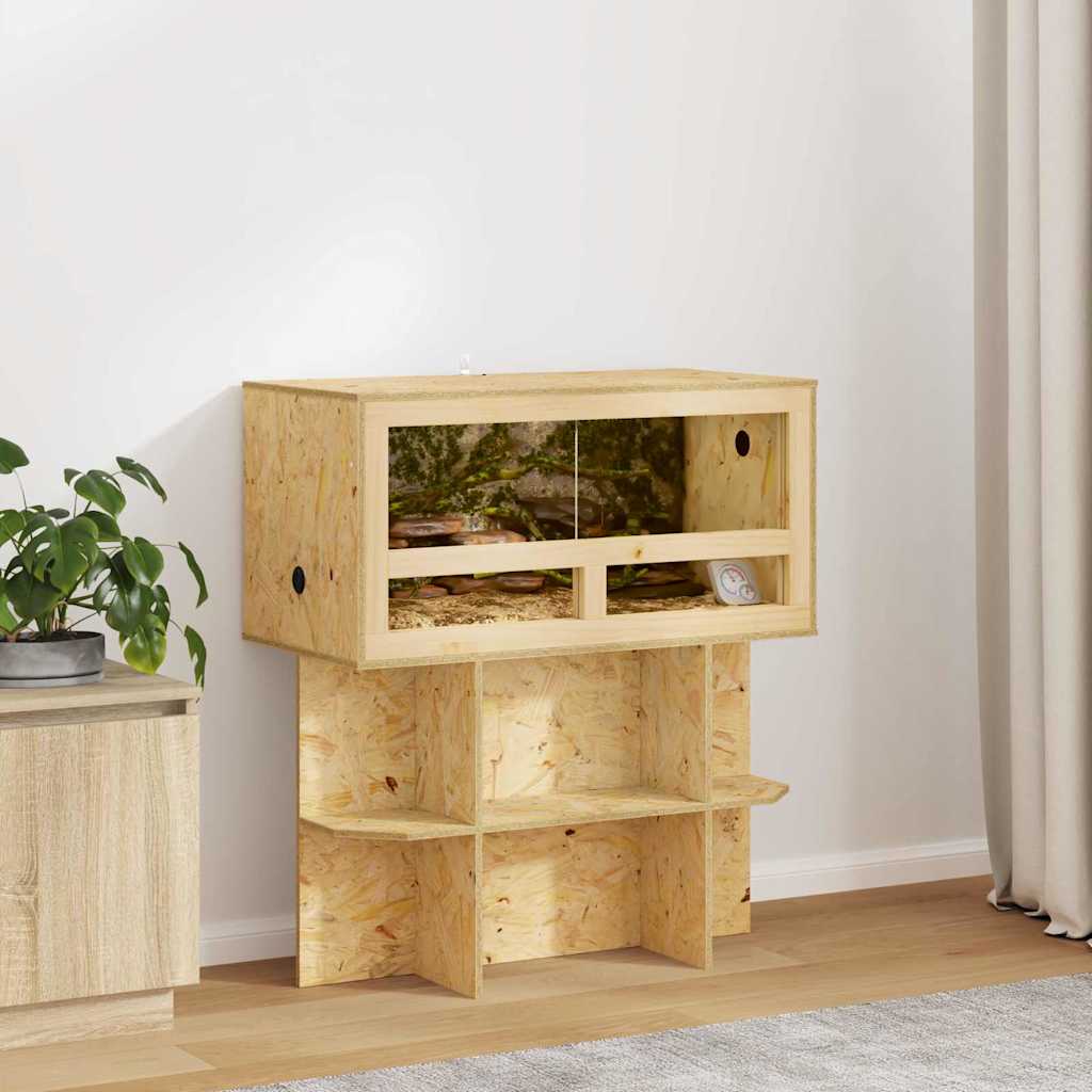 Vidaxl terrarium bruin 80 x 40 x 90 cm osb