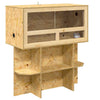Vidaxl terrario marrón 80 x 40 x 90 cm osb
