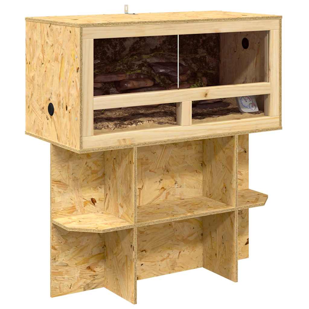 Vidaxl terrario marrón 80 x 40 x 90 cm osb