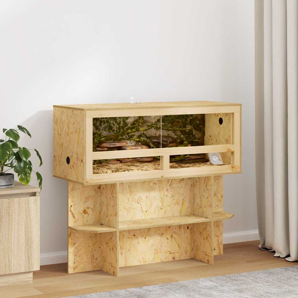 Terrario Vidaxl marrone 100 x 40 x 90 cm osb