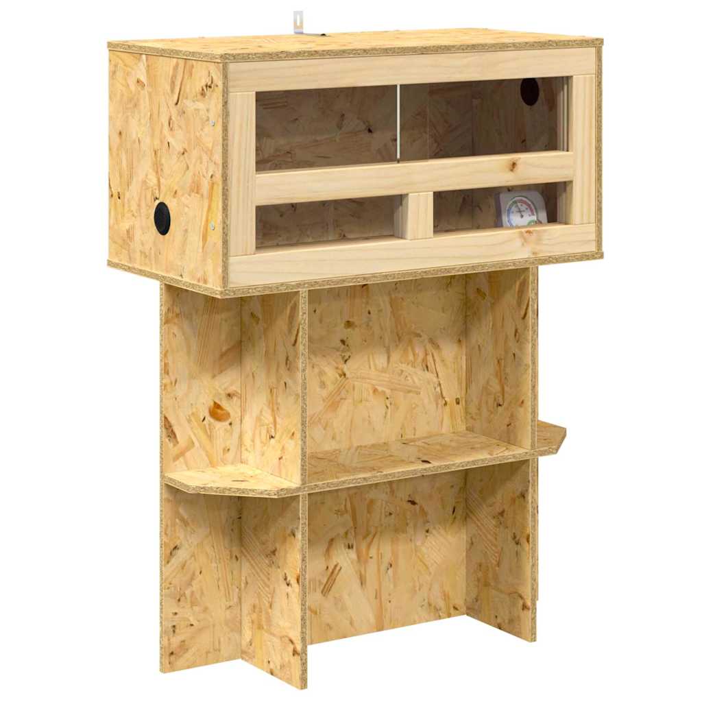 Vidaxl terrario marrón 60 x 30 x 80 cm osb