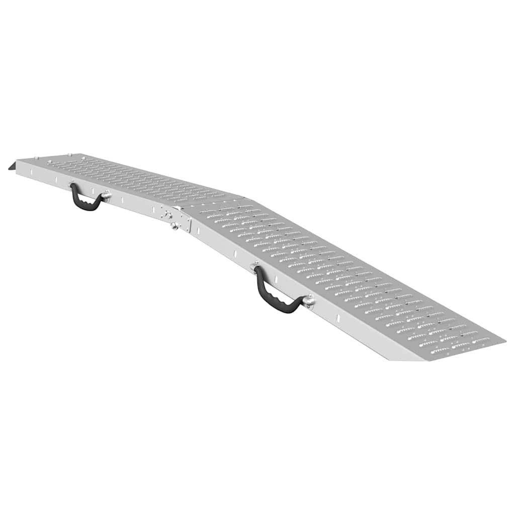 Vidaxl laadhelling 200 kg zilver 186 x 23 x 4,5 cm