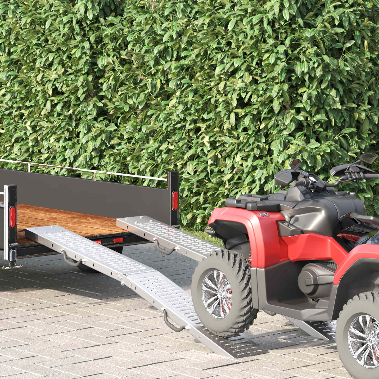 Vidaxl laadhelling 200 kg 2 pcs zilver 186 x 23 x 4,5 cm