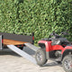 Rampa de carga vidaxl 200 kg plata 159 x 23 x 5 cm acero galvanizado