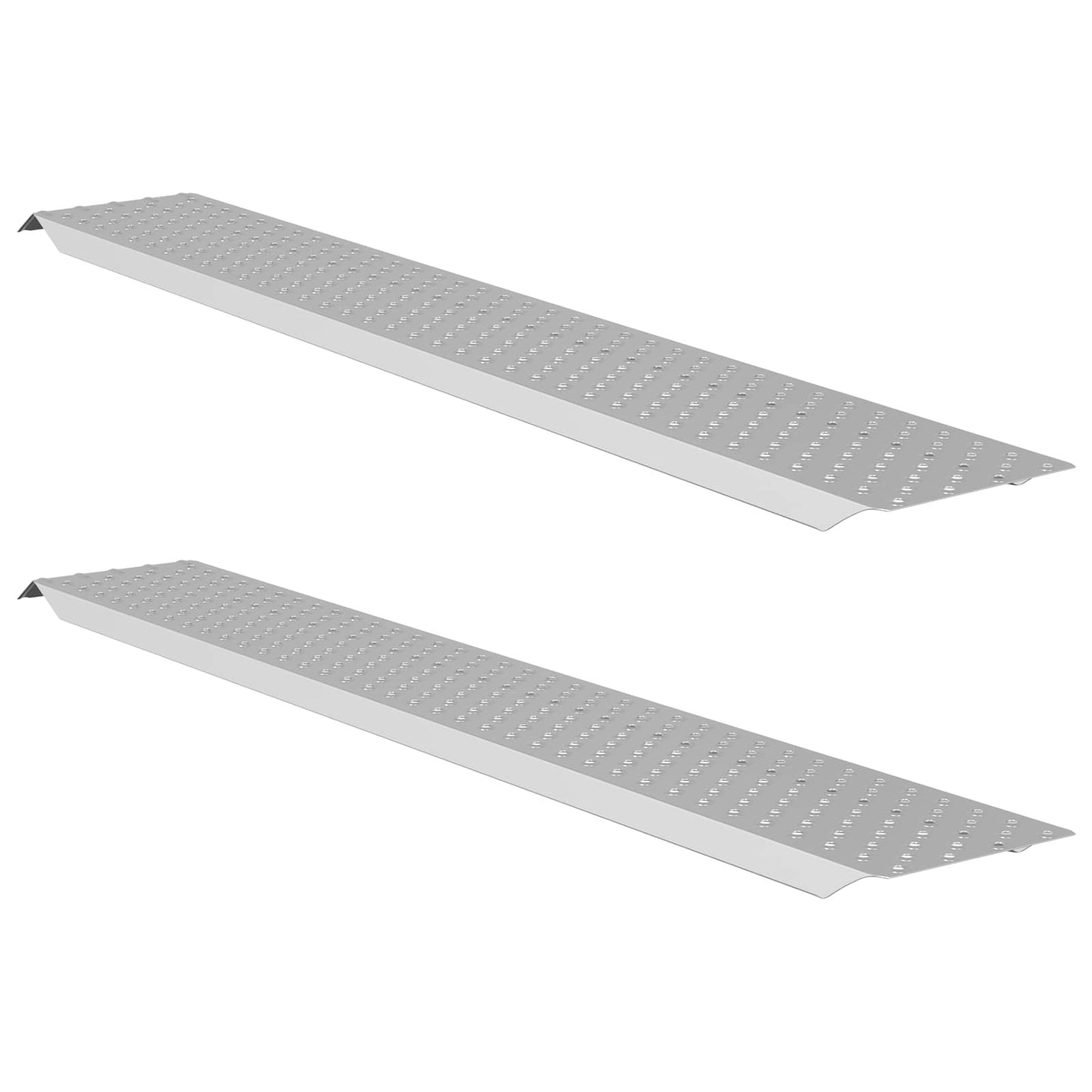 Rampa de carga vidaxl 200 kg plata 159 x 23 x 5 cm acero galvanizado