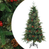 Vidaxx árbol de Navidad artificial plegable verde 150 cm PVC, PE y acero