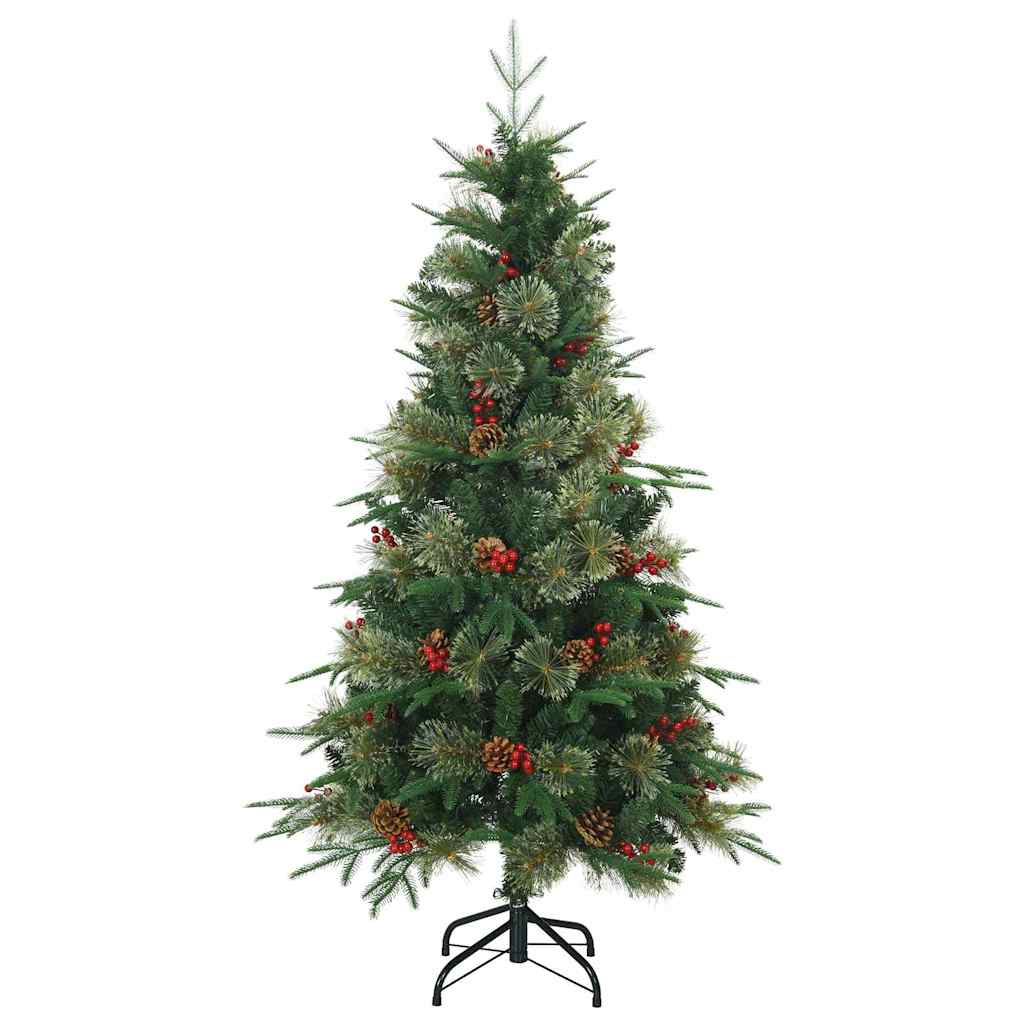 Vidaxx albero di Natale artificiale pieghevole verde 150 cm PVC, PE e acciaio