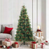 Vidaxx albero di Natale artificiale pieghevole verde 180 cm PVC, PE e acciaio