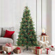 Vidaxx albero di Natale artificiale pieghevole verde 180 cm PVC, PE e acciaio