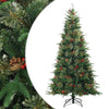Vidaxx albero di Natale artificiale pieghevole verde 180 cm PVC, PE e acciaio