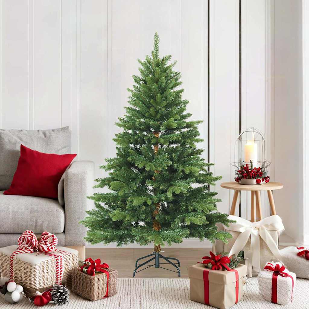 Vidaxx albero di Natale artificiale pieghevole verde 150 cm PVC, PE e acciaio