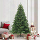 Vidaxl kunstmatige inklapbare kerstboom groen 210 cm pvc, pe en staal