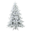 Vidaxl albero di Natale artificiale con rami piumati, bianco innevato, 180 cm