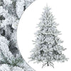 Vidaxx árbol de Navidad artificial con ramas de plumas, blanco nieve 240 cm