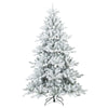 Vidaxx árbol de Navidad artificial con ramas de plumas, blanco nieve 240 cm