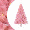 VidaXL Árbol de Navidad artificial preiluminado con 150 LED rosa 120 cm PVC