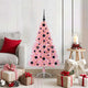 VidaXL Árbol de Navidad artificial preiluminado con 150 LED rosa 120 cm PVC