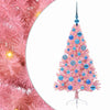VidaXL Árbol de Navidad artificial preiluminado con 150 LED rosa 120 cm PVC