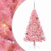 VidaXL Árbol de Navidad artificial preiluminado con 150 LED rosa 150 cm PVC