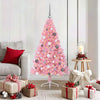 VidaXL Árbol de Navidad artificial preiluminado con 150 LED rosa 150 cm PVC