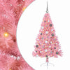 VidaXL Árbol de Navidad artificial preiluminado con 150 LED rosa 150 cm PVC