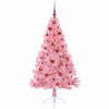 VidaXL Árbol de Navidad artificial preiluminado con 150 LED rosa 150 cm PVC