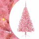 VidaXL albero di Natale artificiale preilluminato con 150 LED rosa 150 cm in PVC