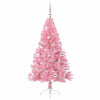 VidaXL Árbol de Navidad artificial preiluminado con 150 LED rosa 150 cm PVC
