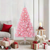 VidaXL Árbol de Navidad artificial preiluminado con 150 LED rosa 150 cm PVC