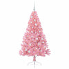 VidaXL Árbol de Navidad artificial preiluminado con 150 LED rosa 150 cm PVC