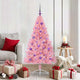 VidaXL Árbol de Navidad artificial preiluminado con 150 LED rosa 150 cm PVC