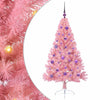 VidaXL albero di Natale artificiale preilluminato con 150 LED rosa 150 cm in PVC