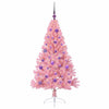 VidaXL albero di Natale artificiale preilluminato con 150 LED rosa 150 cm in PVC