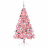VidaXL albero di Natale artificiale preilluminato con 300 LED rosa 180 cm in PVC