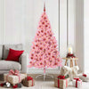 VidaXL Árbol de Navidad artificial preiluminado con 300 LED rosa 180 cm PVC