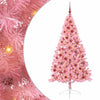 VidaXL Árbol de Navidad artificial preiluminado con 300 LED rosa 180 cm PVC