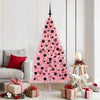 Vidaxl kunstmatig voorverlicht kerstboom met 300 led roze 180 cm pvc