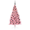 Vidaxl kunstmatig voorverlicht kerstboom met 300 led roze 180 cm pvc