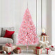 VidaXL Árbol de Navidad artificial preiluminado con 300 LED rosa 180 cm PVC