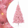 VidaXL Árbol de Navidad artificial preiluminado con 300 LED rosa 180 cm PVC