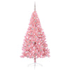 VidaXL Árbol de Navidad artificial preiluminado con 300 LED rosa 180 cm PVC