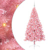 VidaXL Árbol de Navidad artificial preiluminado con 300 LED rosa 180 cm PVC