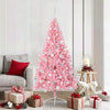 VidaXL Árbol de Navidad artificial preiluminado con 300 LED rosa 180 cm PVC