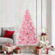VidaXL Árbol de Navidad artificial preiluminado con 300 LED rosa 180 cm PVC